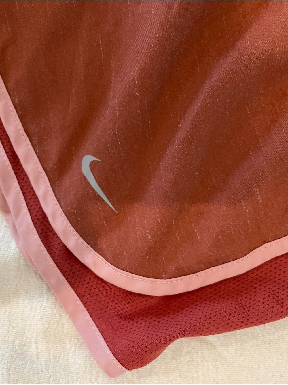 Nike Light Pink Dri-FIT Athletic Shorts || brief liner